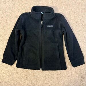 Columbia Black Fleece Zip-Up Jacket